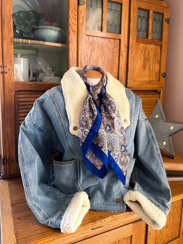 Wild Rag - Royal & Brown Paisley