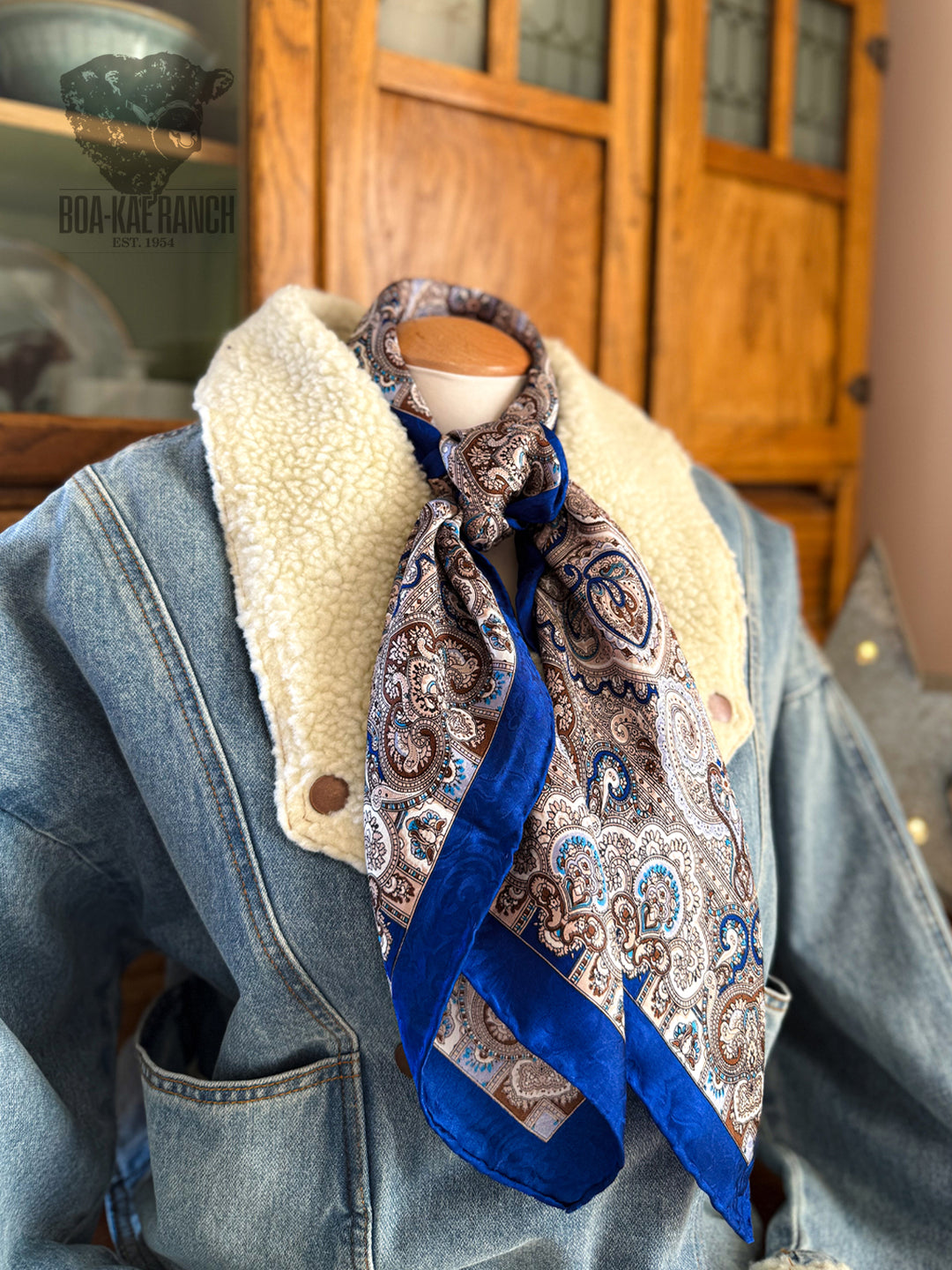 Wild Rag - Royal & Brown Paisley