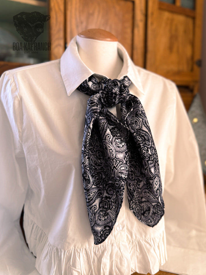 Wild Rag - Silver Smoke Paisley