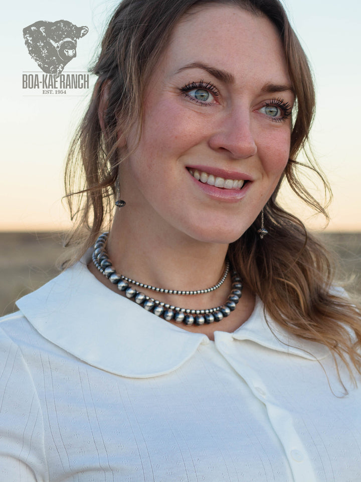 Aspen Collared Long Sleeve Top