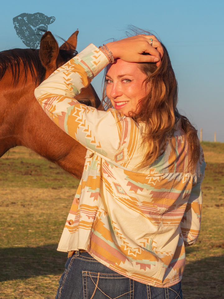 Ivory Aztec Jacket