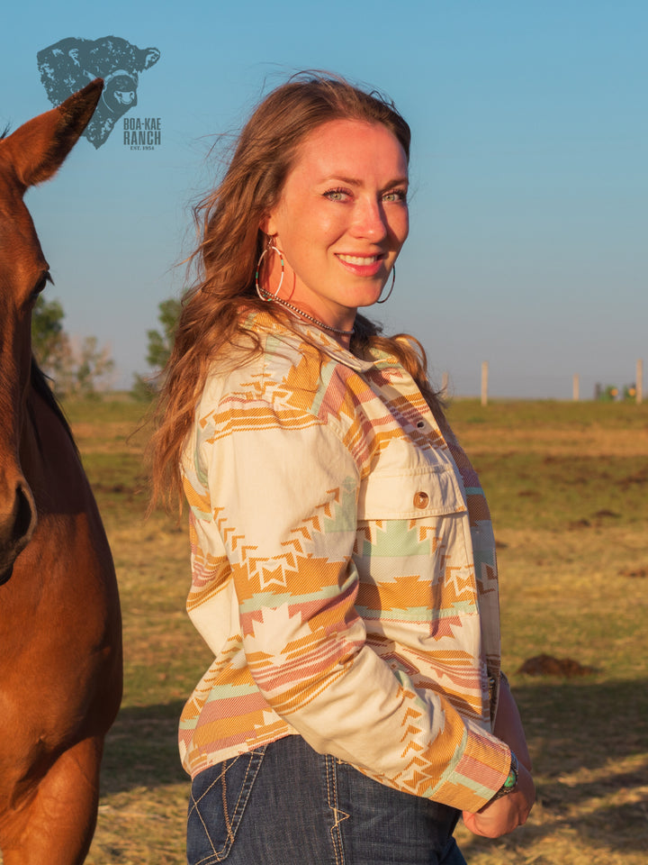 Ivory Aztec Jacket
