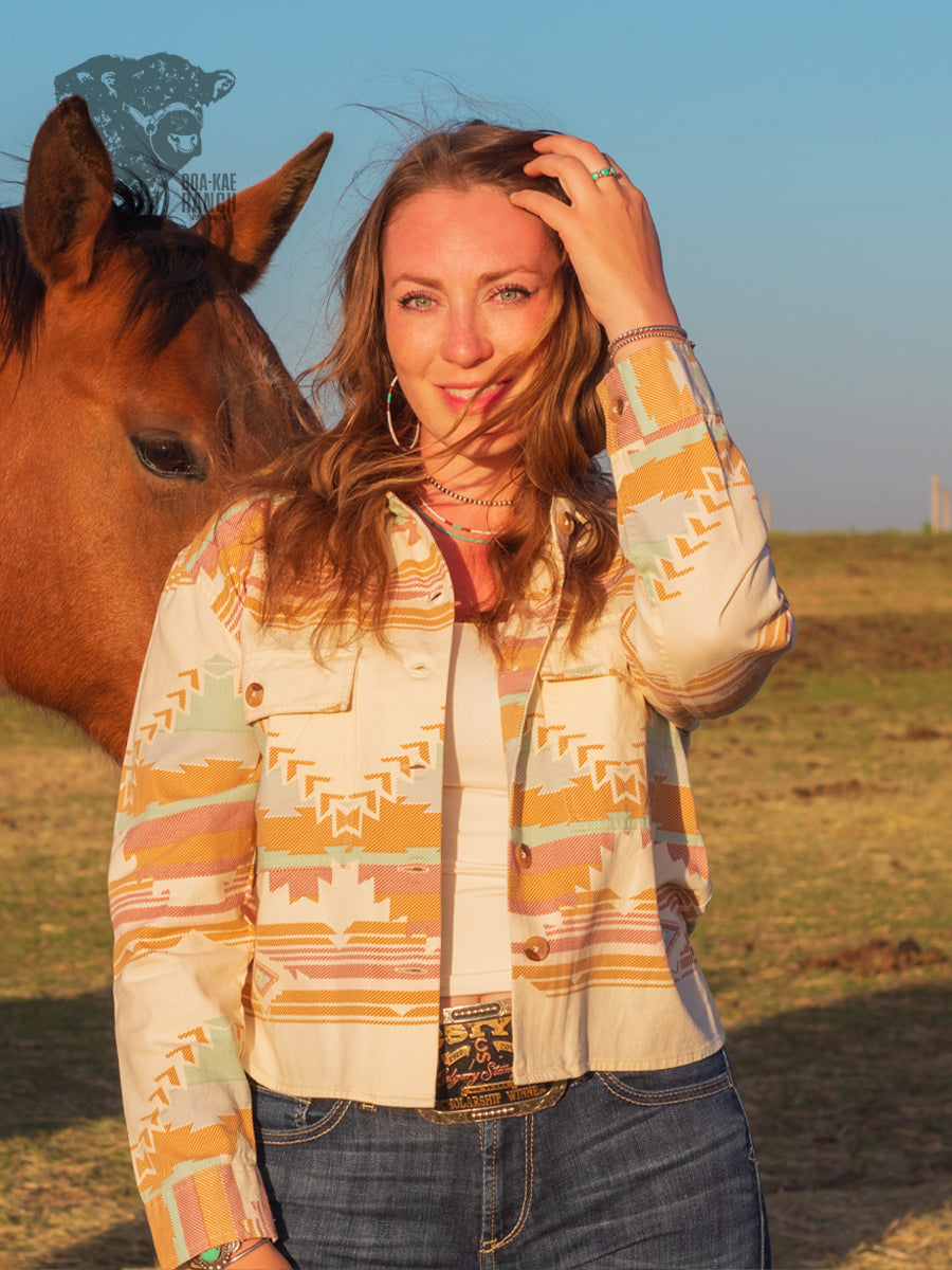 Ivory Aztec Jacket
