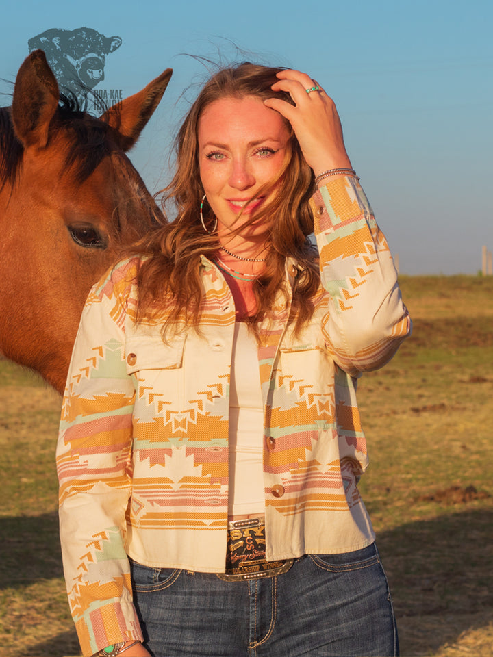 Ivory Aztec Jacket