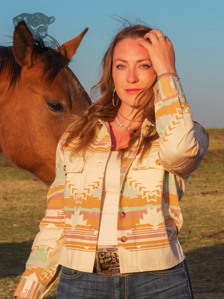 Ivory Aztec Jacket