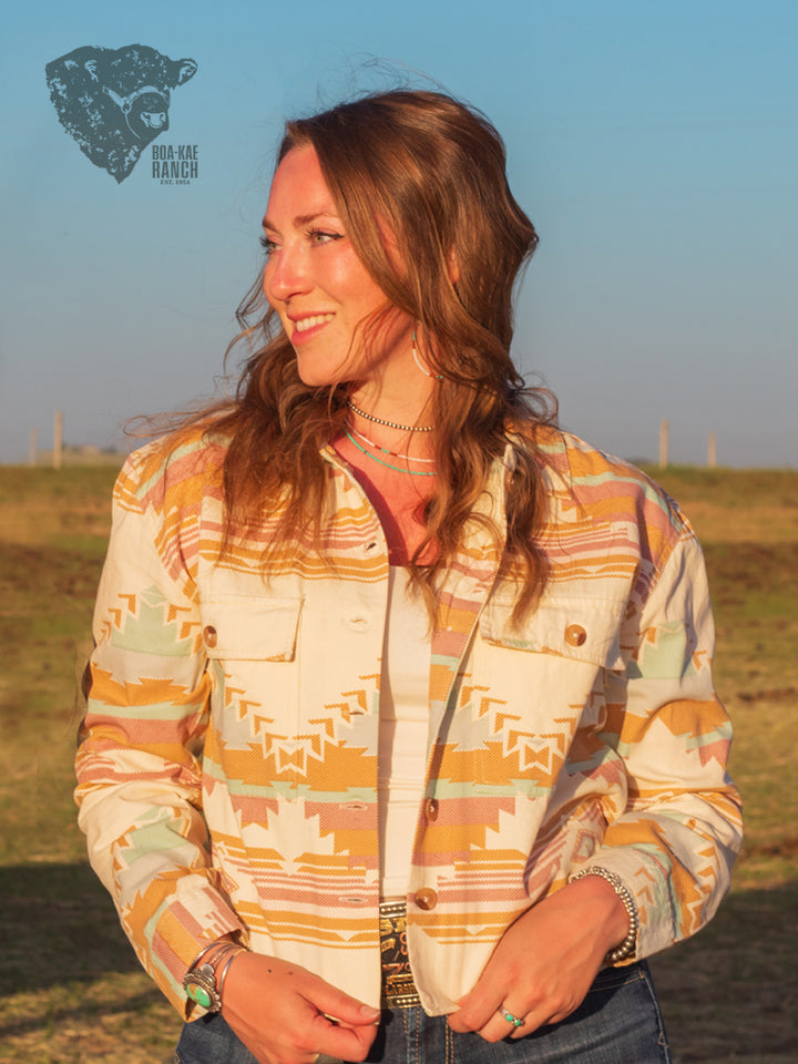 Ivory Aztec Jacket
