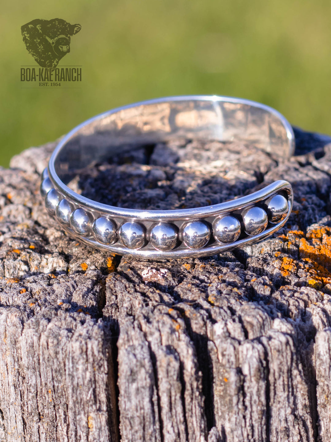 Sterling Ball Cuff