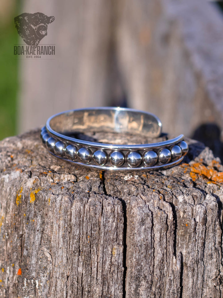 Sterling Ball Cuff