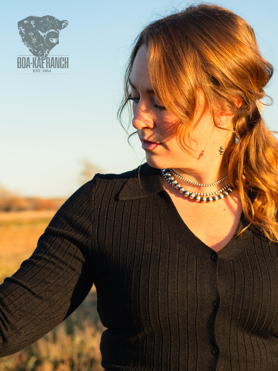 Black Cherry Polo Cardigan