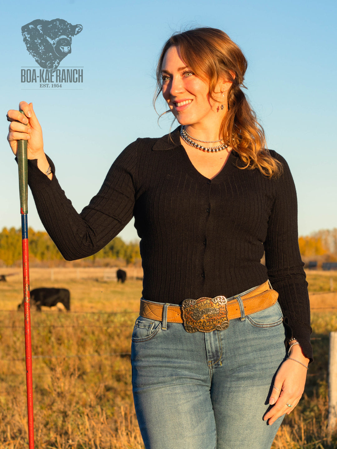 Black Cherry Polo Cardigan