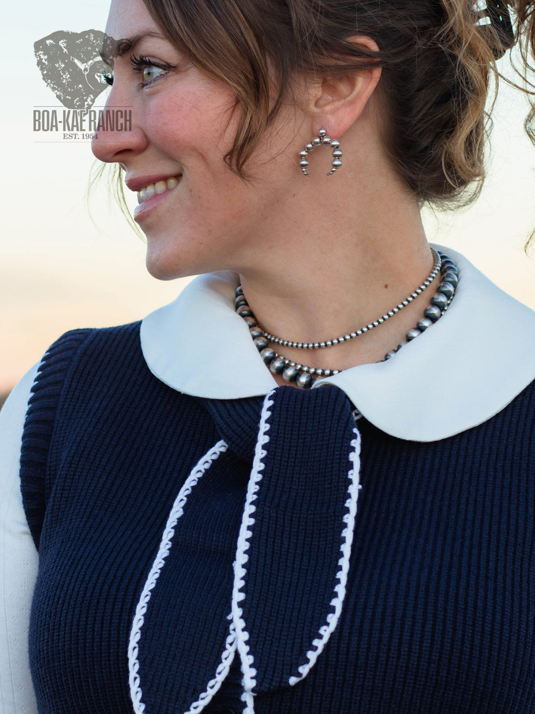 Blue Spruce Bow Tie Sweater Vest