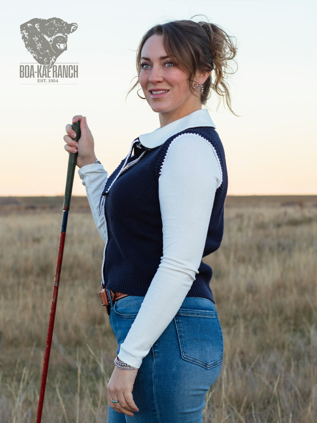Blue Spruce Bow Tie Sweater Vest
