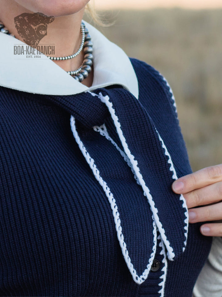 Blue Spruce Bow Tie Sweater Vest