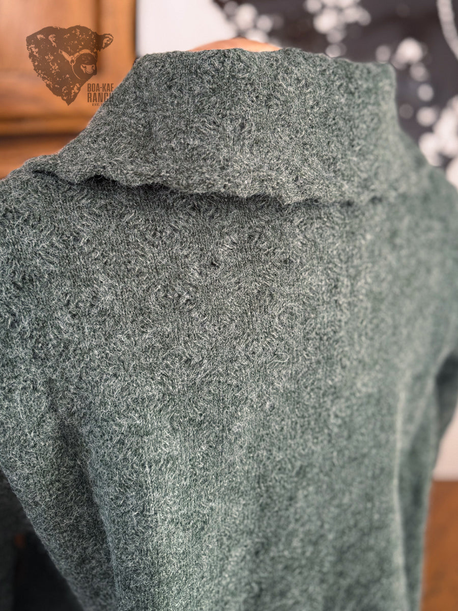 Bow Front Collared Cardigan