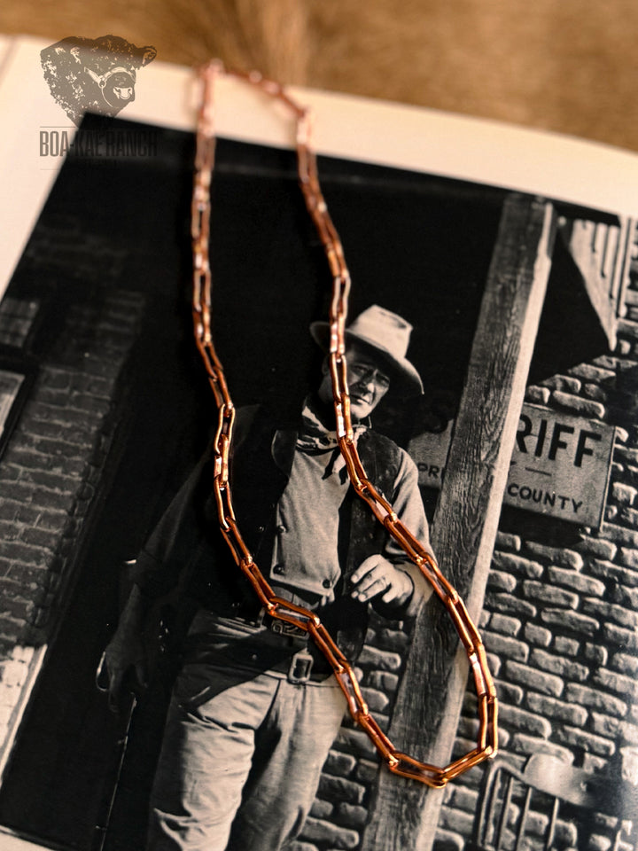 Copper Rein Chain Necklace