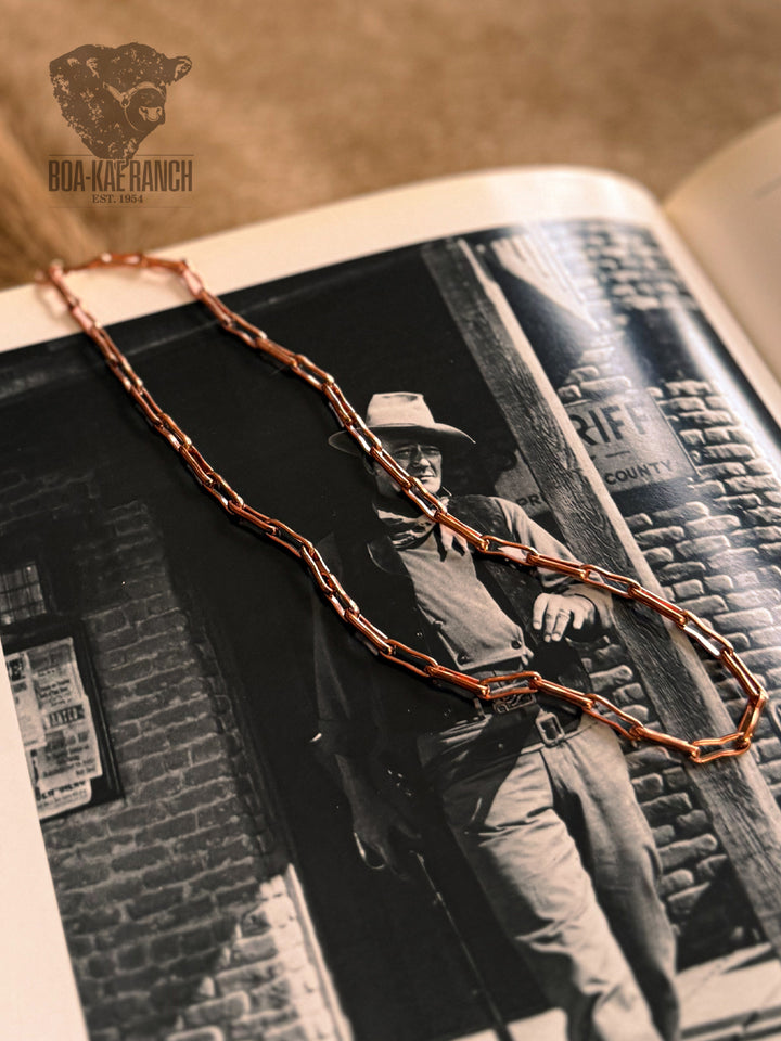 Copper Rein Chain Necklace