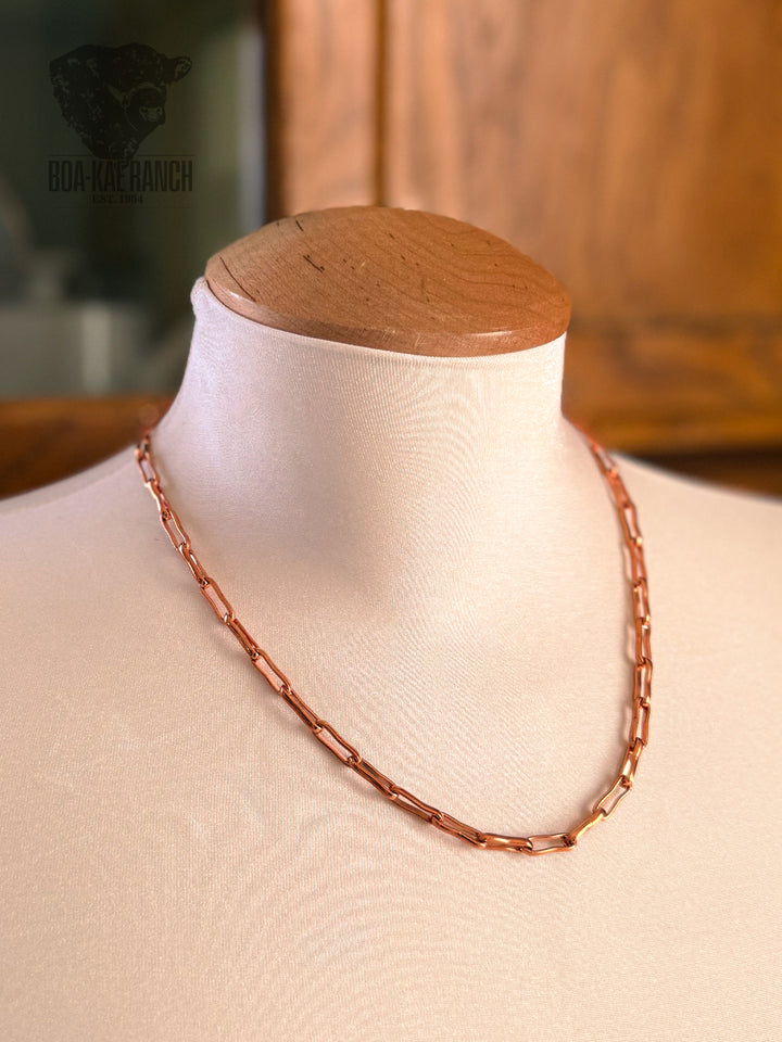 Copper Rein Chain Necklace