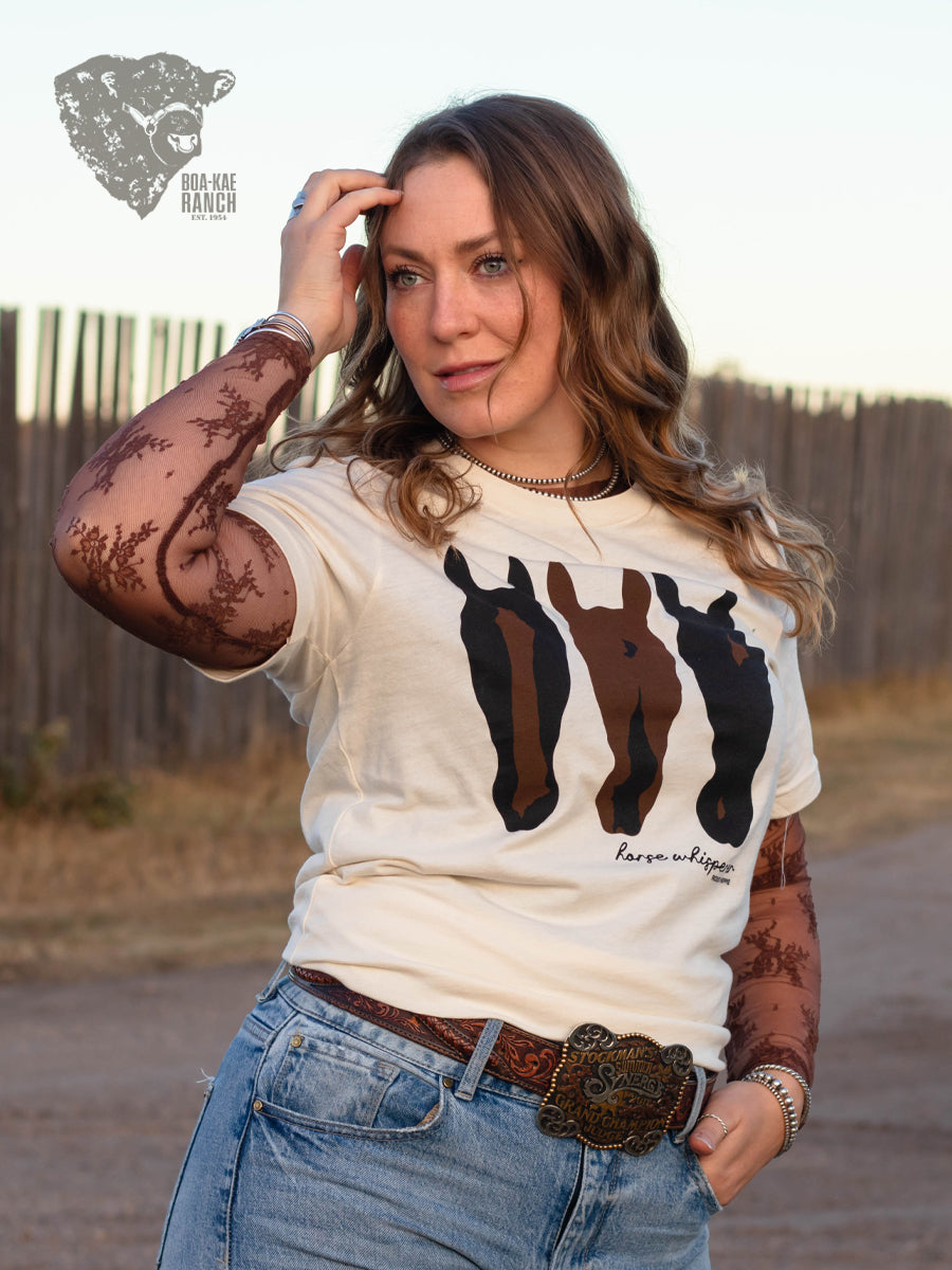 Lace Long Sleeve Top - Black & Chocolate Brown