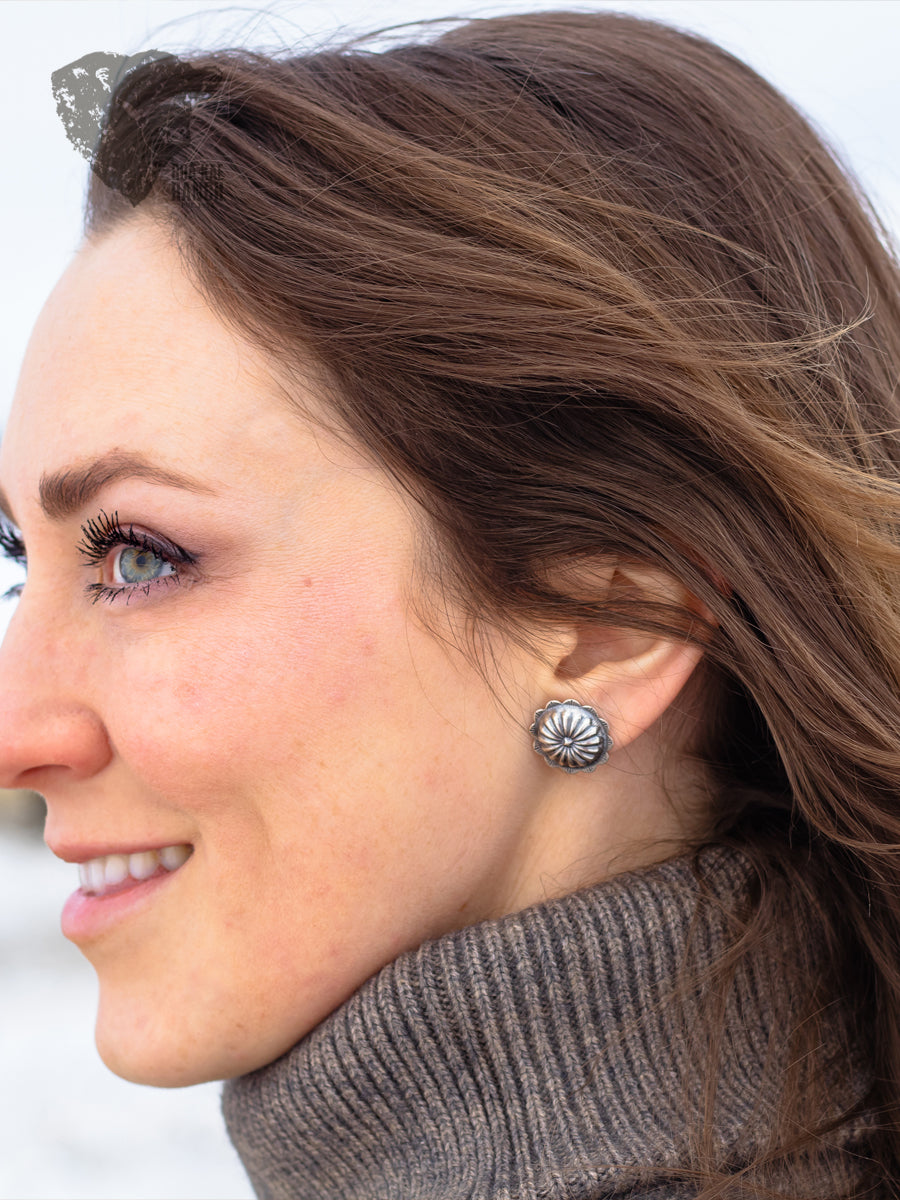 Concho Stud Earrings