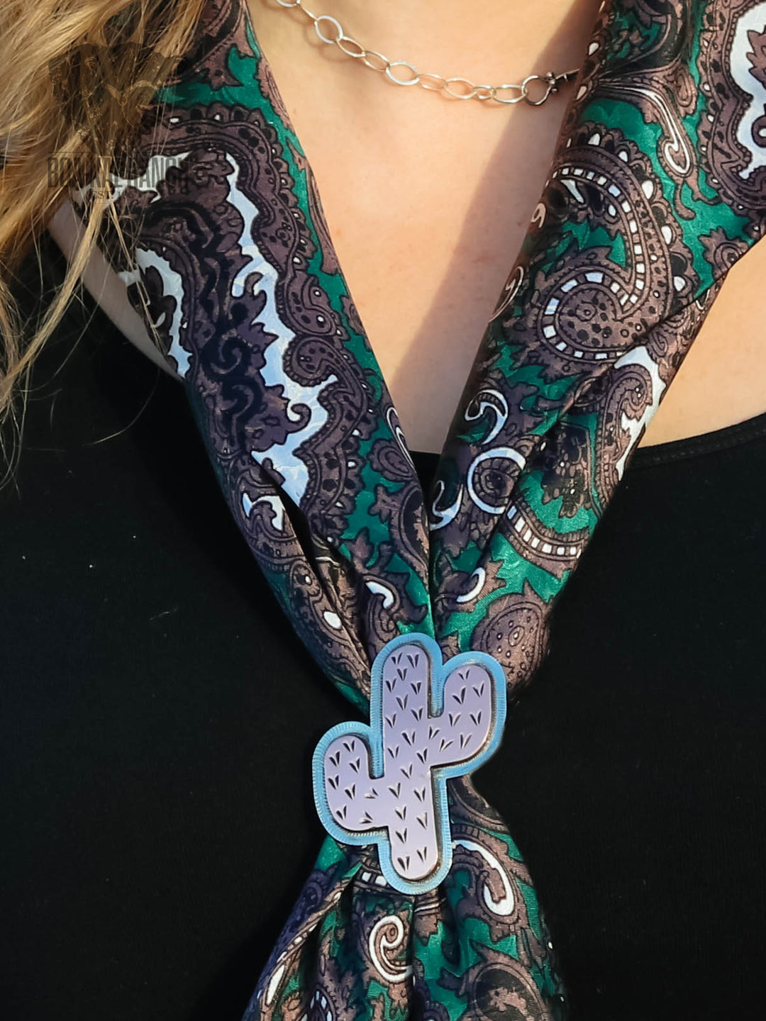 Cactus Scarf Slide - Copper