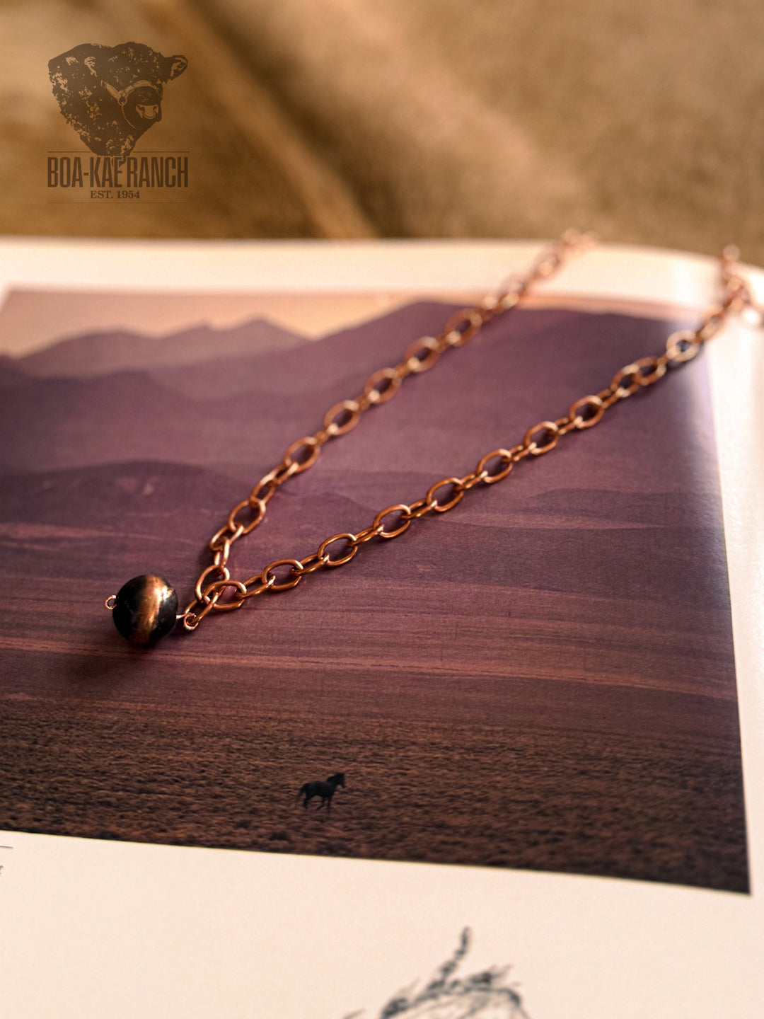 Copper Chain & Navajo Pearl Necklace