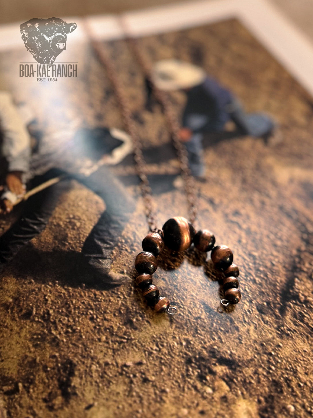 Copper Navajo Pearl Naja Necklace