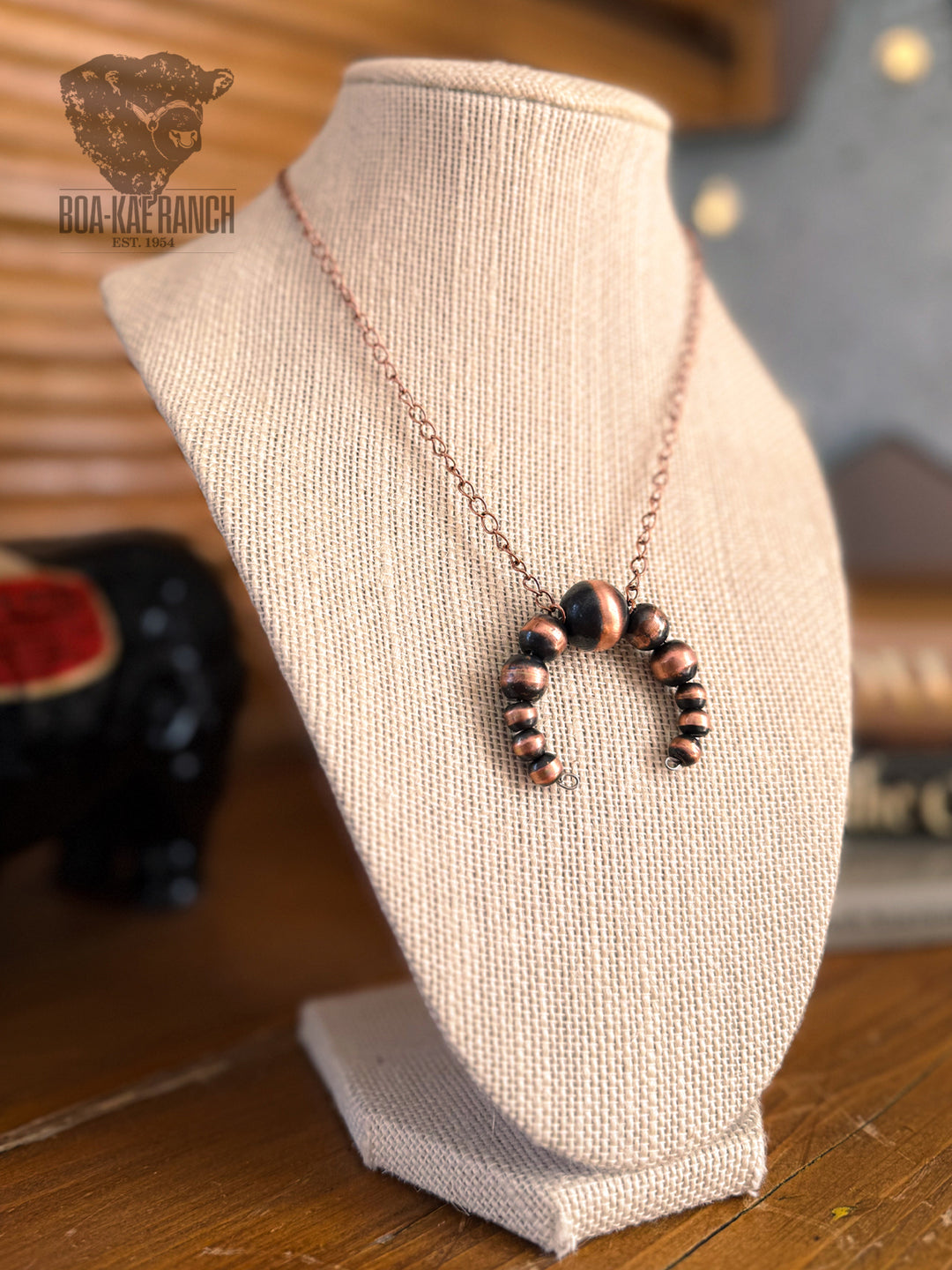 Copper Navajo Pearl Naja Necklace