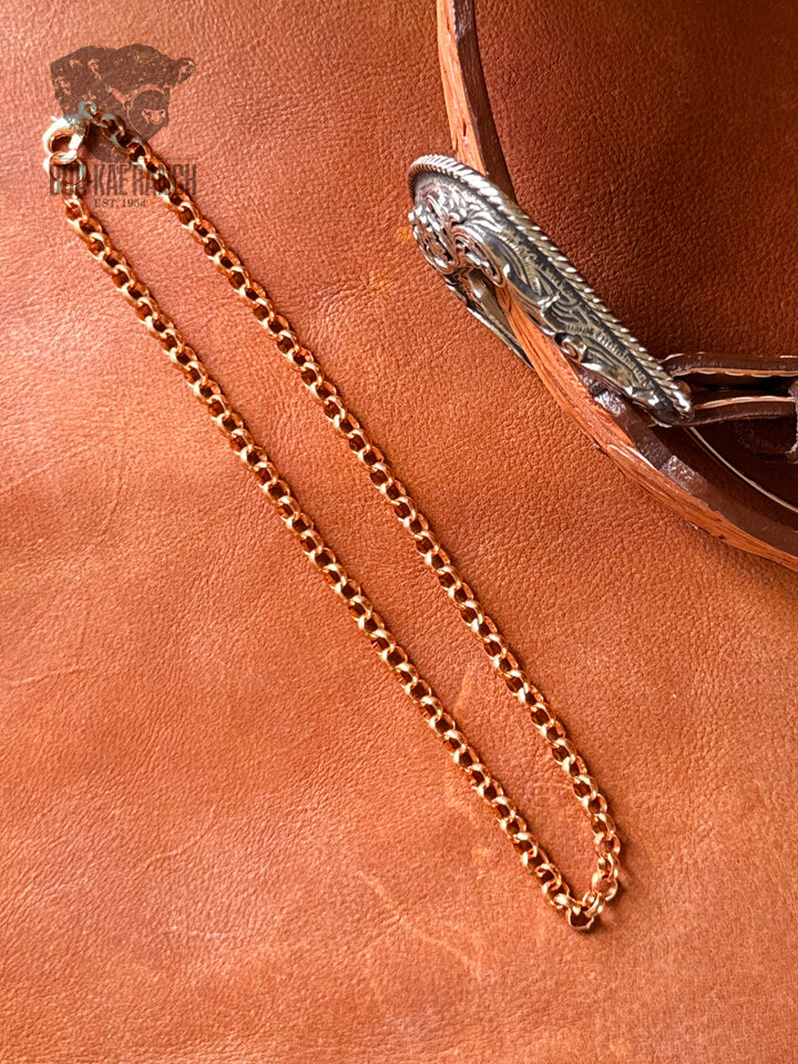 Copper Rolo Chain Necklace - Short