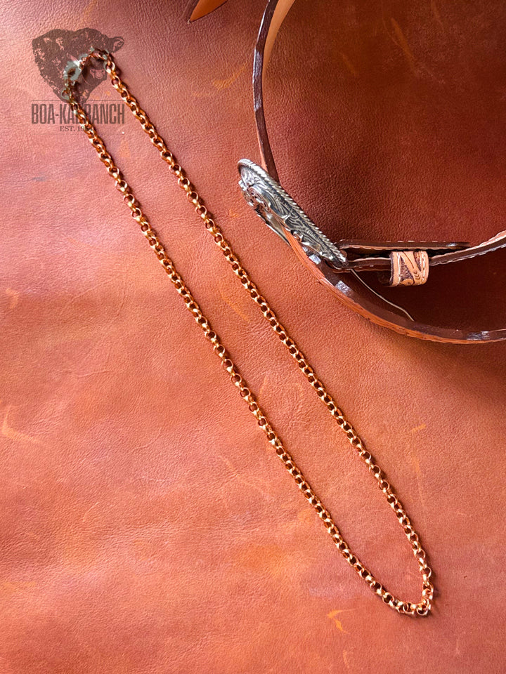Copper Rolo Chain Necklace - Long