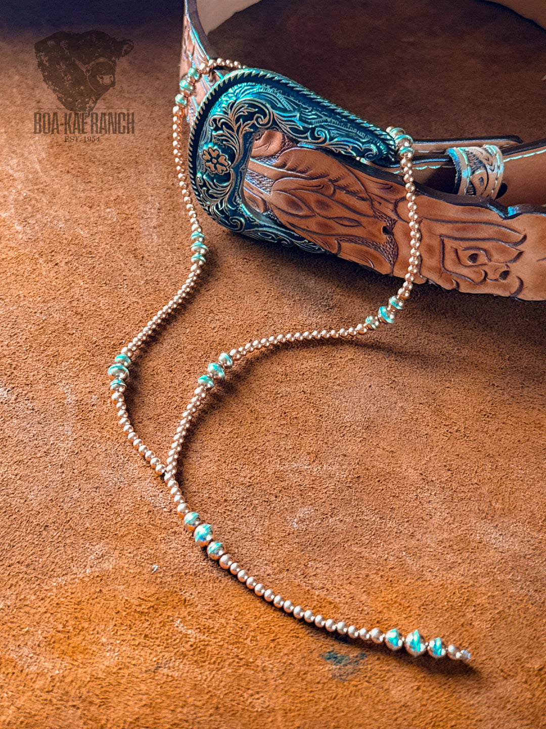 Copper Ombre Lariat Necklace