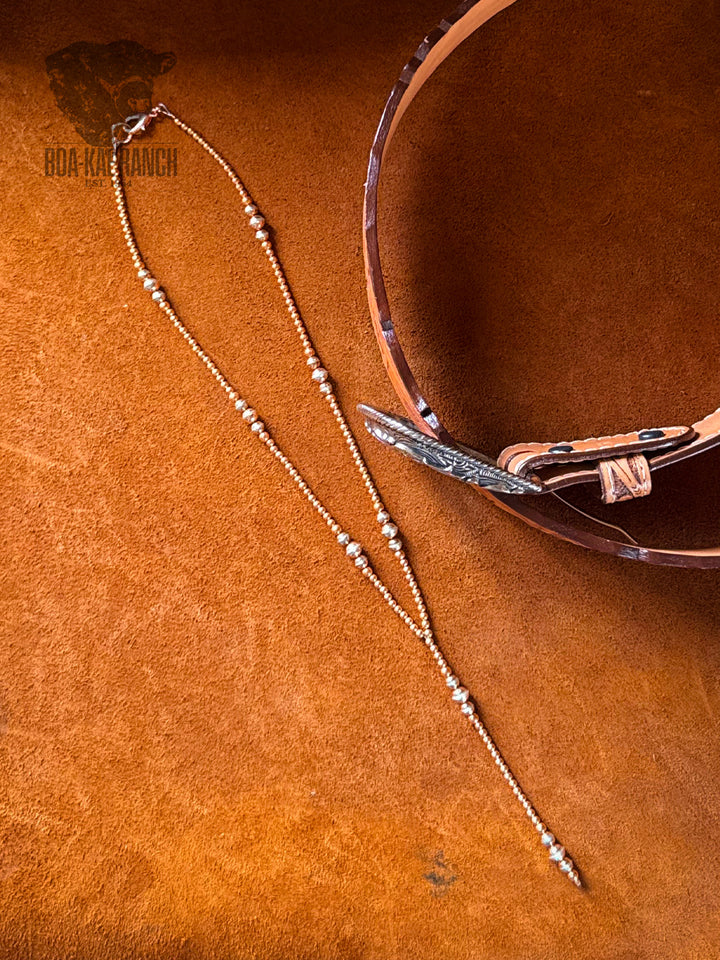 Copper Ombre Lariat Necklace