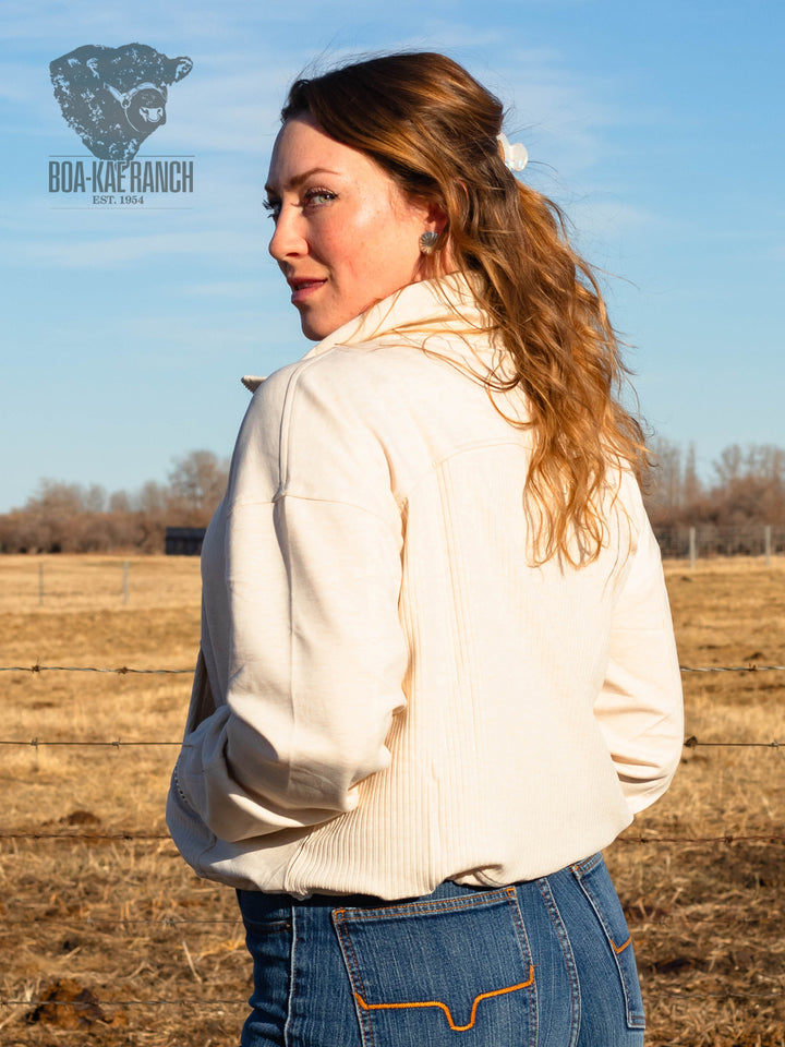 Scuba Half Zip Ribbed Pullover