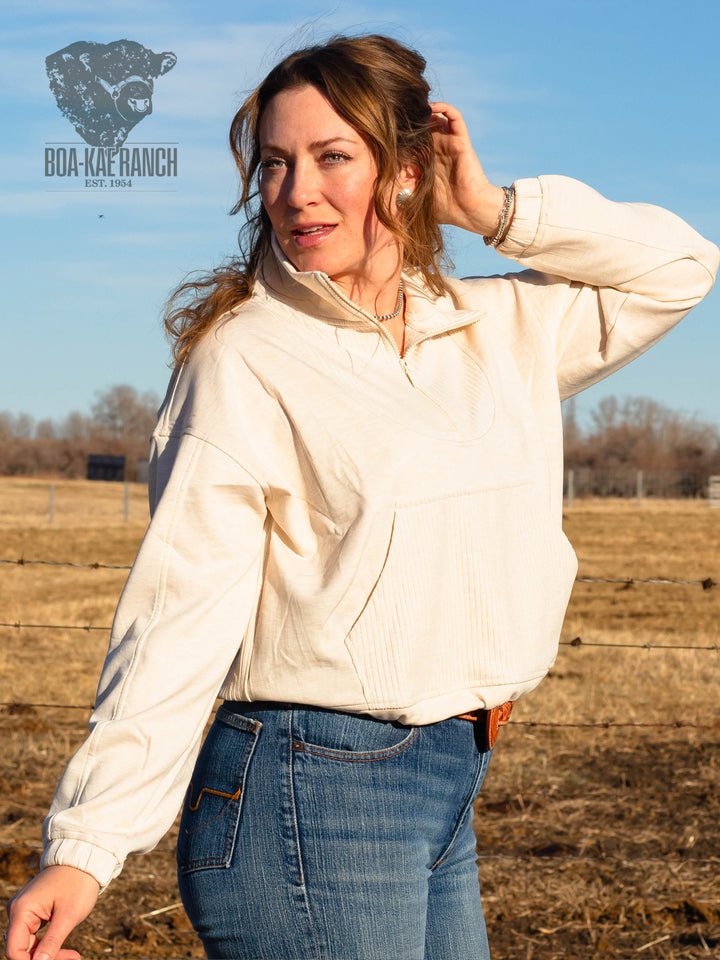 Scuba Half Zip Ribbed Pullover