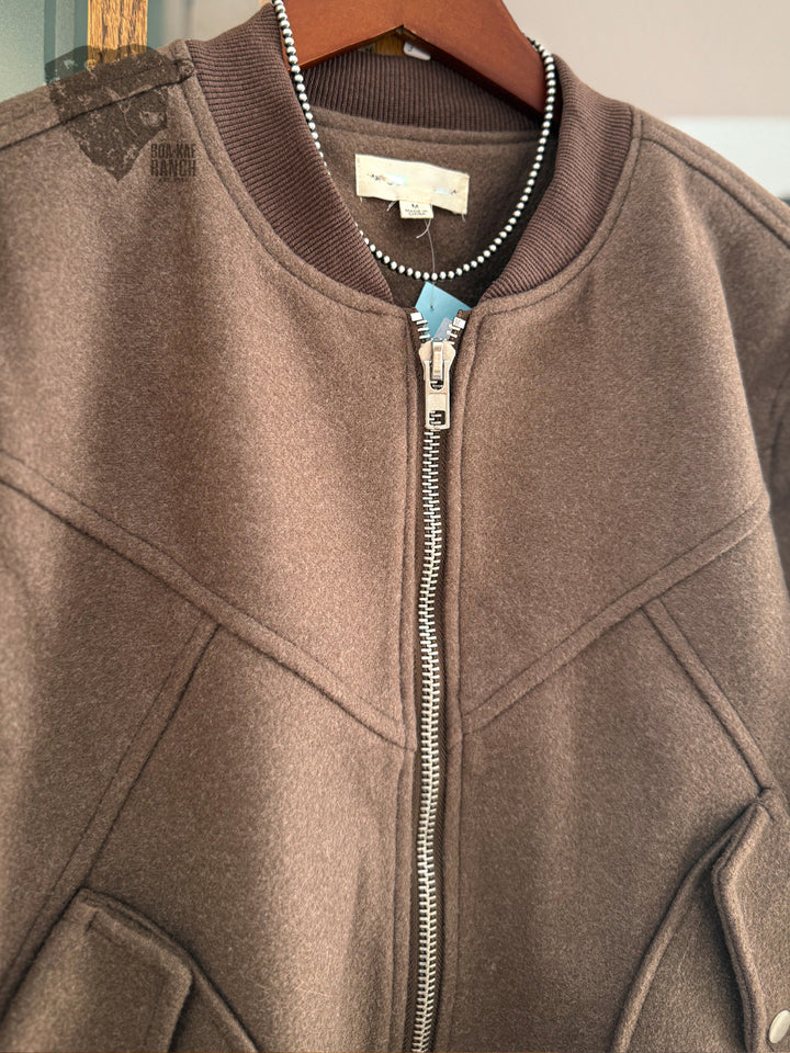 ES Bomber Jacket - Cocoa