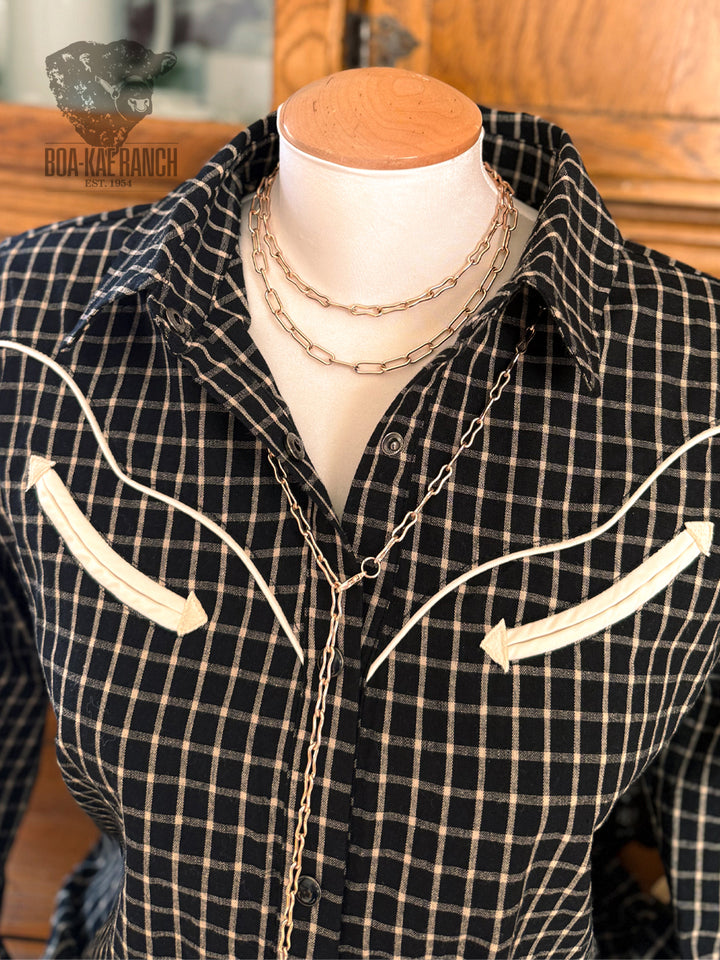 Gold Rein Chain Necklace