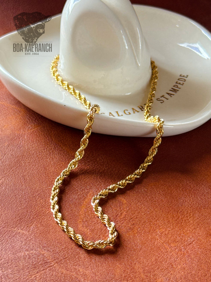 Gold Rope Necklace