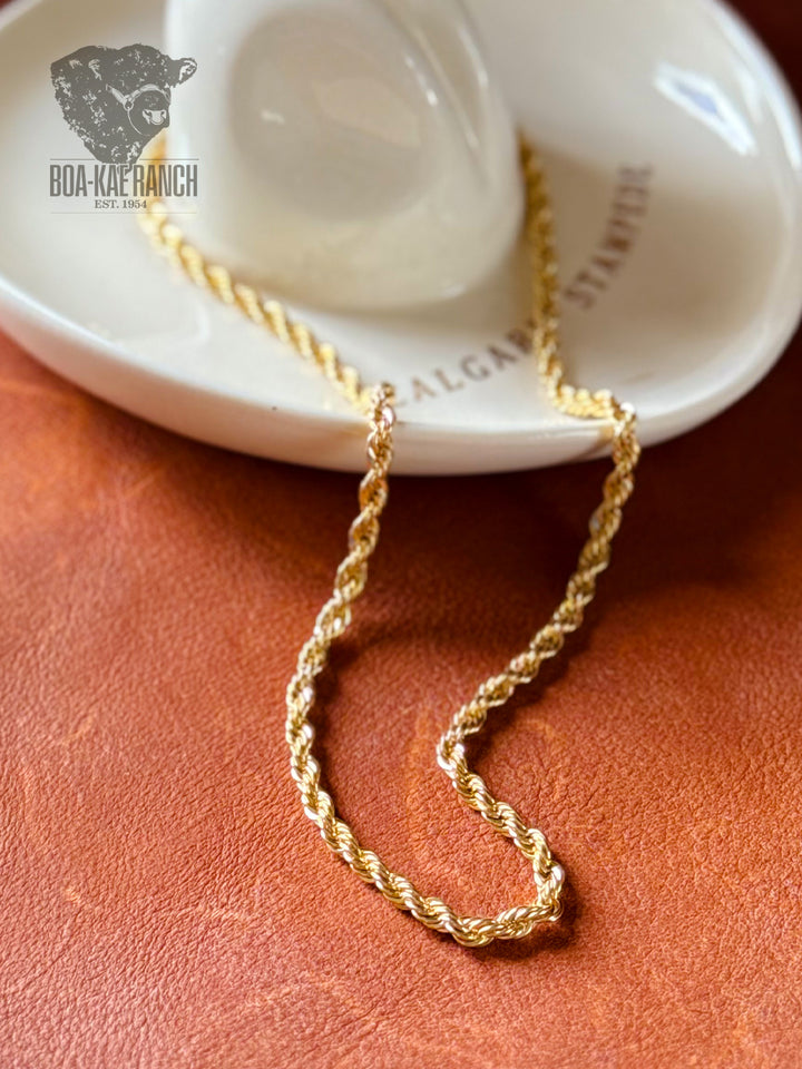Gold Rope Necklace