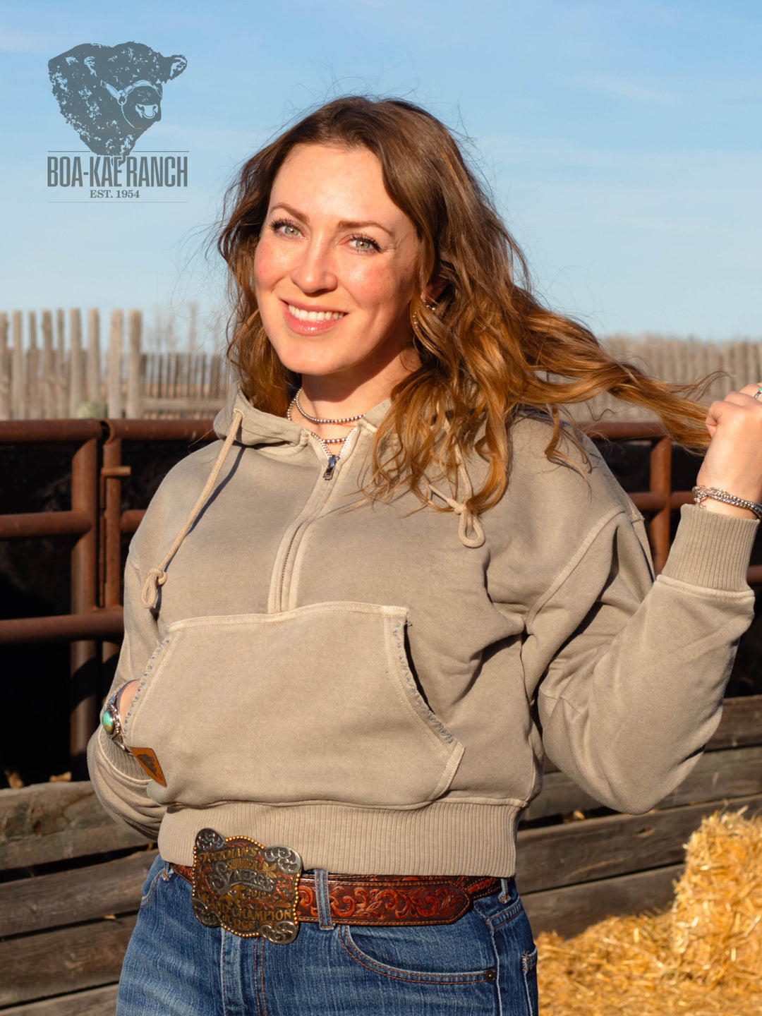 BKR Half Zip Hoodie - Dried Sage