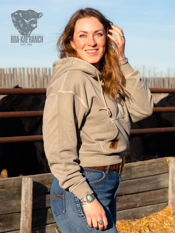 BKR Half Zip Hoodie - Dried Sage