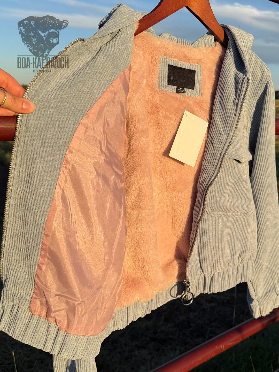 Hooded Corduroy Jacket