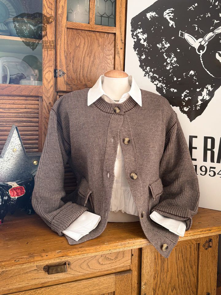 Mia Ruffle Cropped Shirt