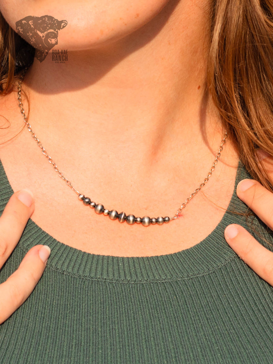 Navajo Pearl Bar Necklaces