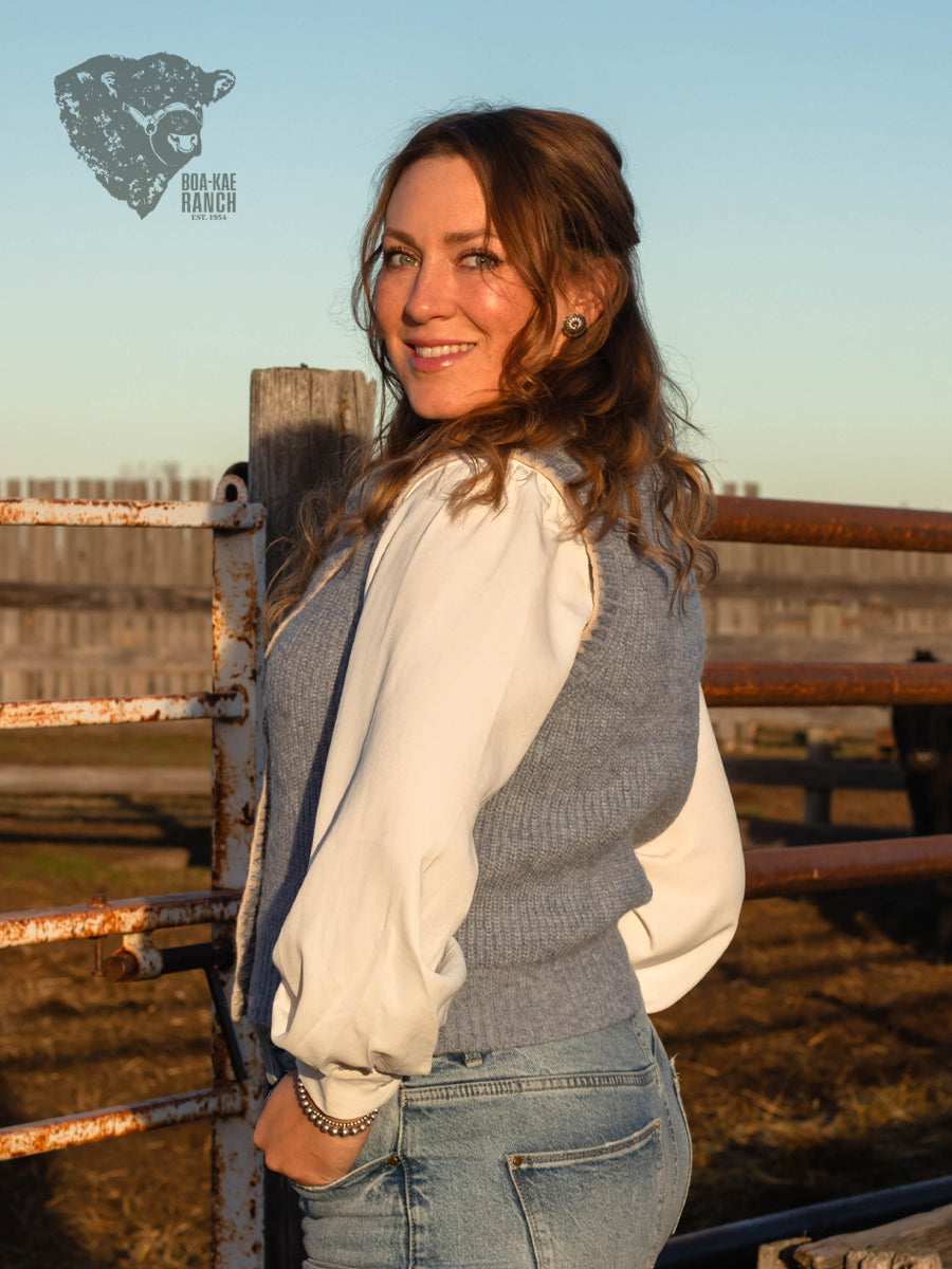 Button Down Necktie Knit Vest