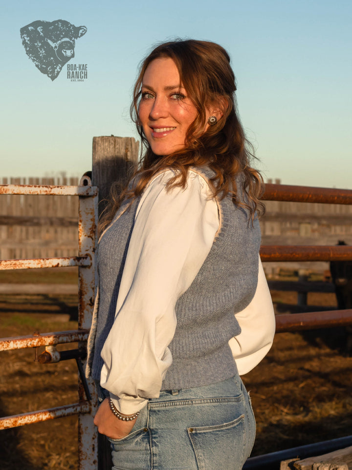 Button Down Necktie Knit Vest