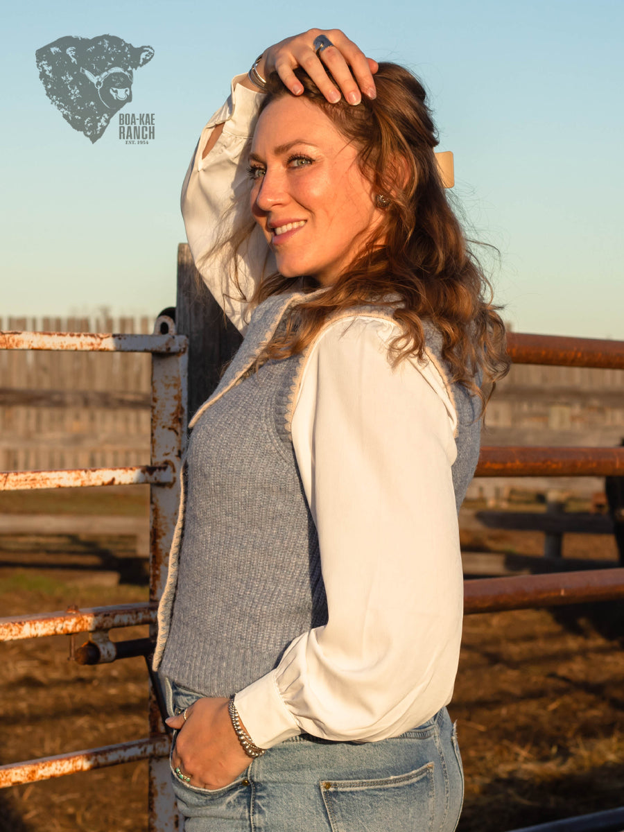 Button Down Necktie Knit Vest