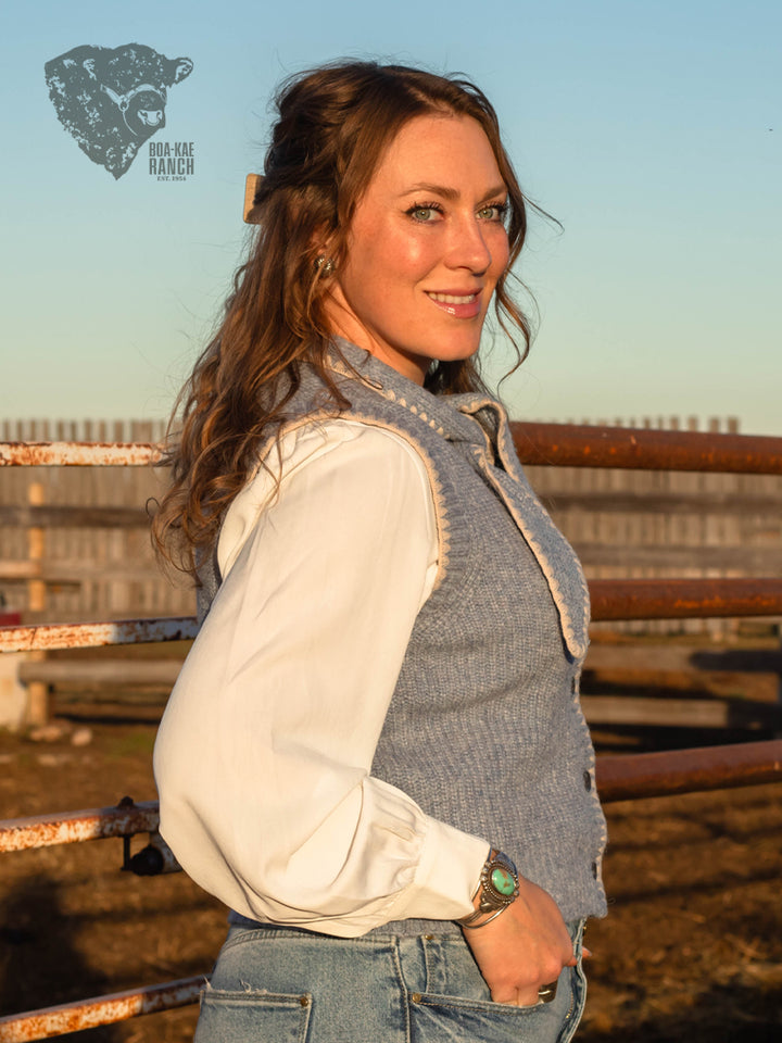 Button Down Necktie Knit Vest