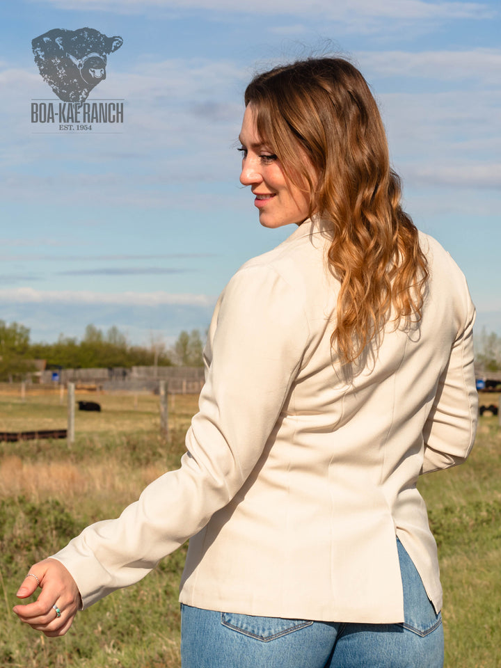Neutral Twill Blazer