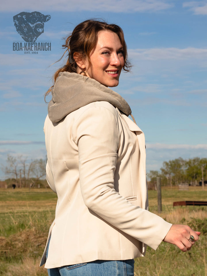 Neutral Twill Blazer
