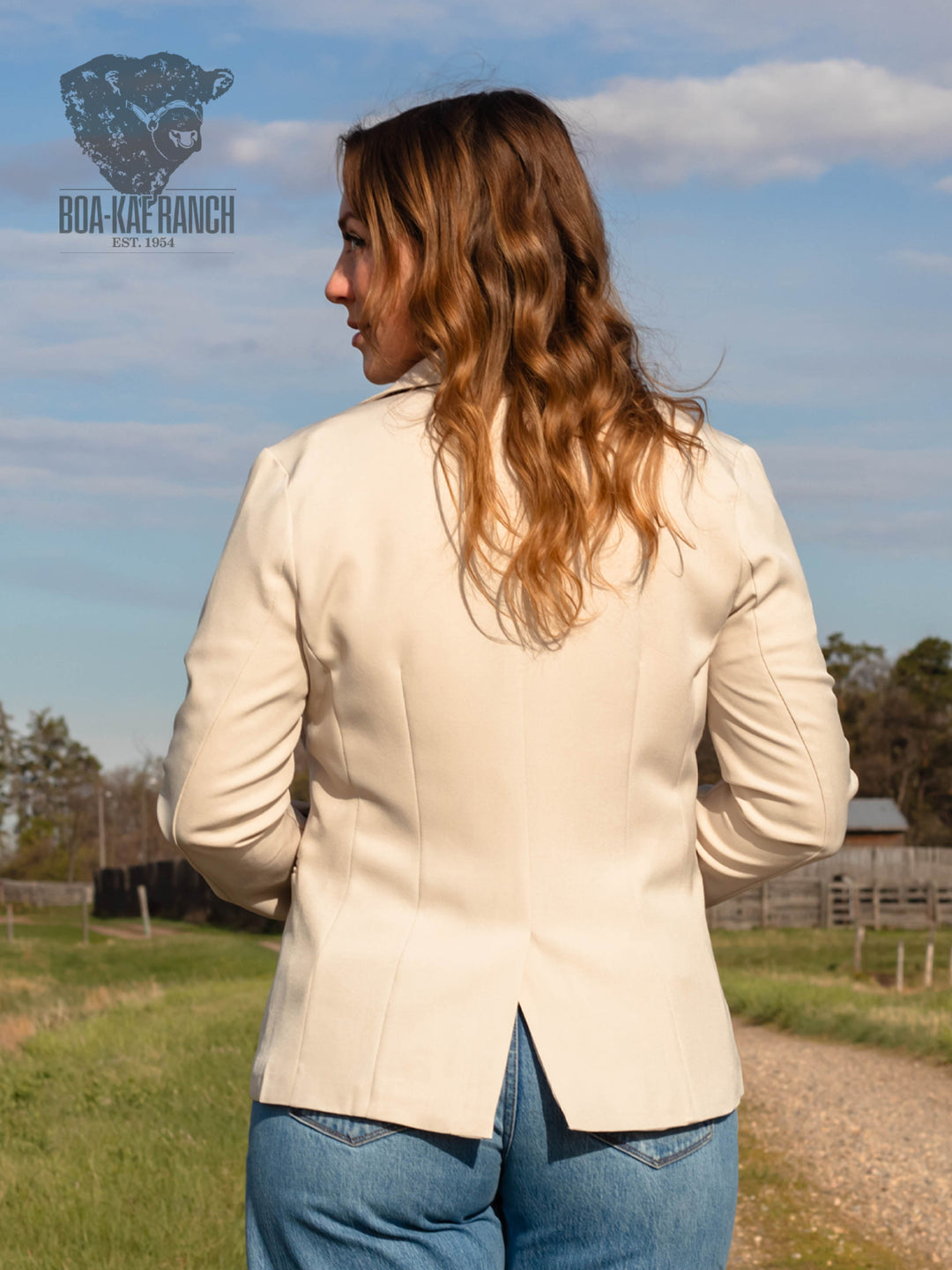 Neutral Twill Blazer