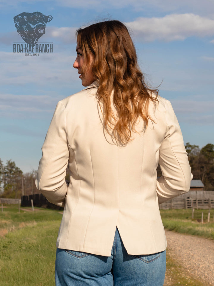 Neutral Twill Blazer